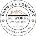 kc workz drywall contractor company logo