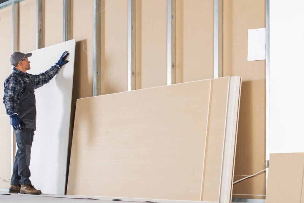 professional installation of fire rated drywall panels