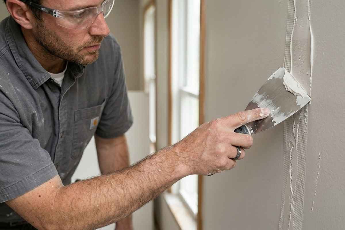 how to repair a crack in drywall in georgia