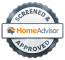 homeadvisor screened and approved badge